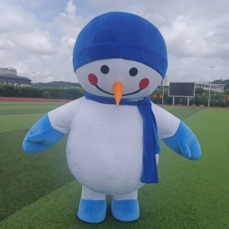 Costumes - Inflatable Snowman Mascot Costume Christmas Party