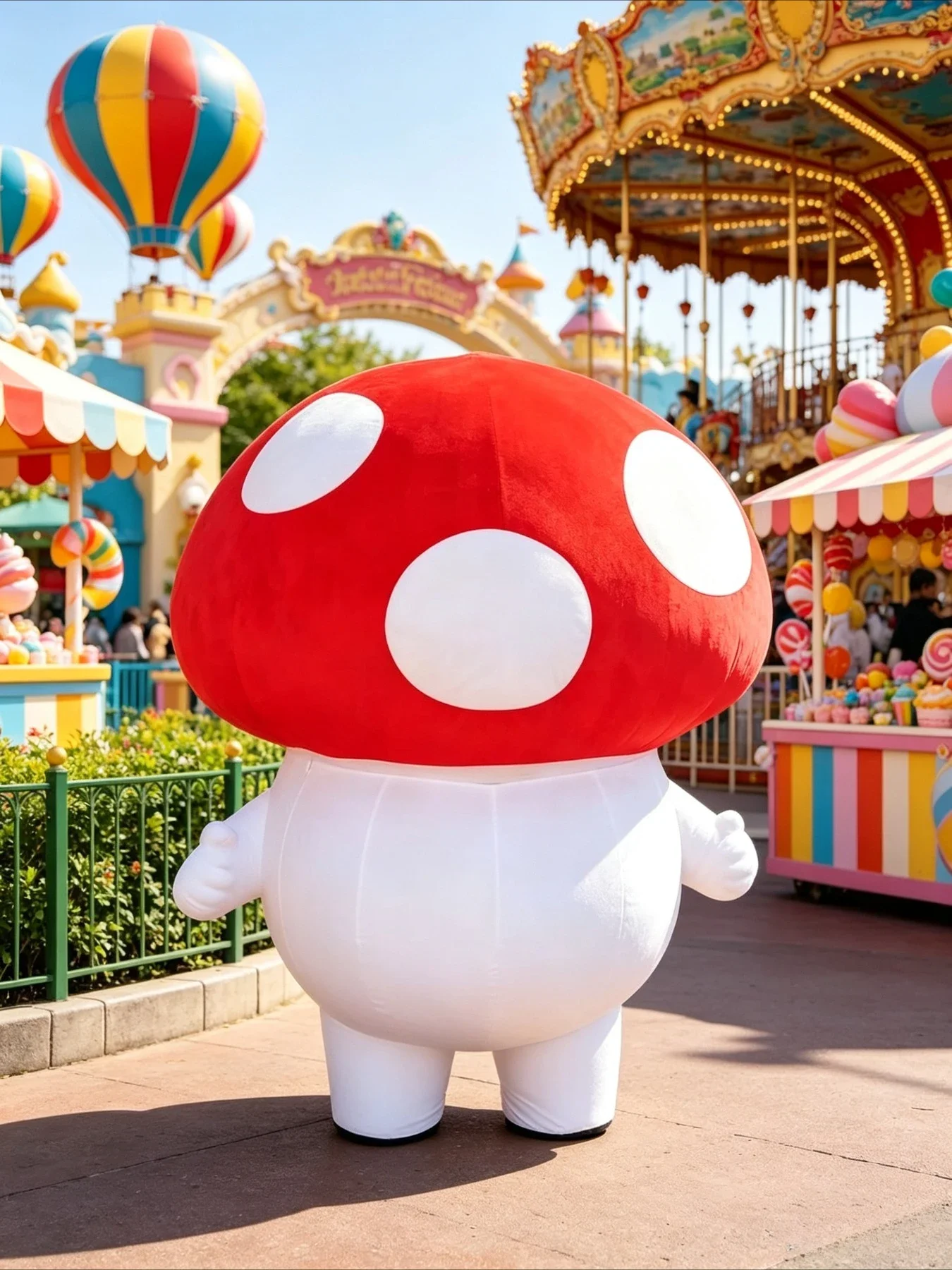 Cute Mushroom Inflatable Masco - đánh giá và giá Costumes