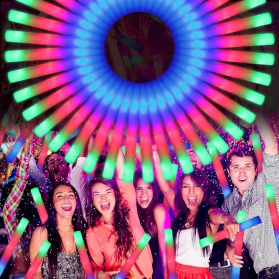 70 PCS LED Foam Glow Sticks Bu - đánh giá và giá Flashing Led Foam Sticks Party