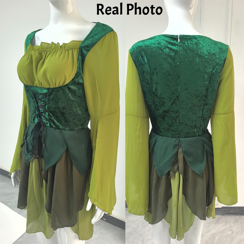 Women's Elf Medieval Green Fai - đánh giá và giá Medieval Renaissance Dress Women
