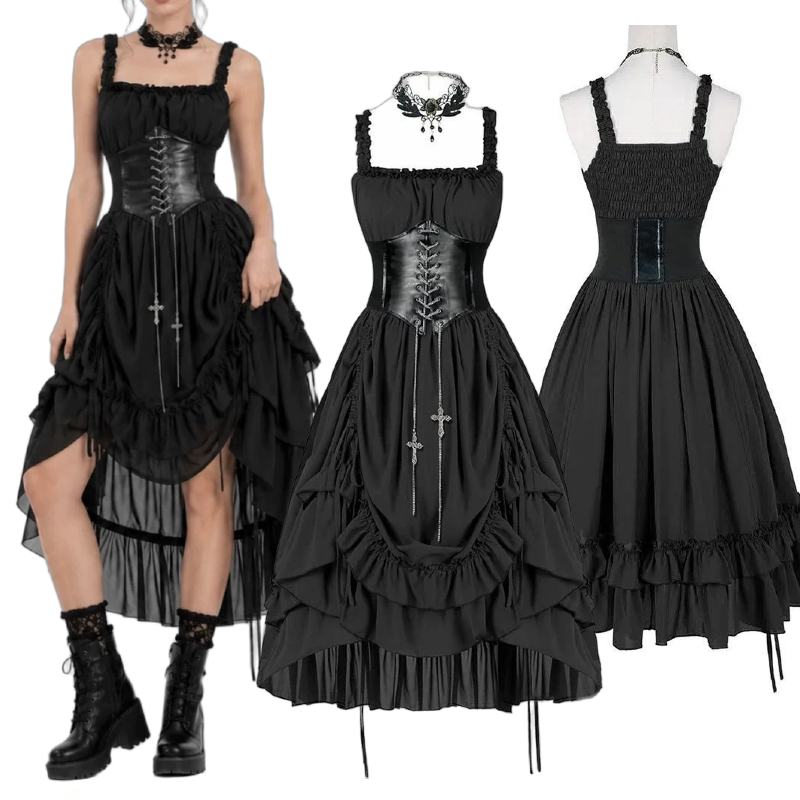 Women Gothic Dress Corset Slip - đánh giá và giá Medieval Renaissance Dress Women
