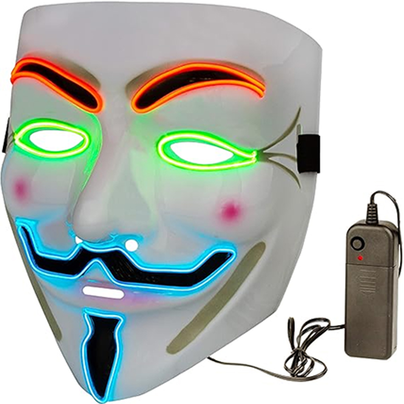 Vendetta LED Mask Movie Theme  - đánh giá và giá Led Purge Mask Halloween