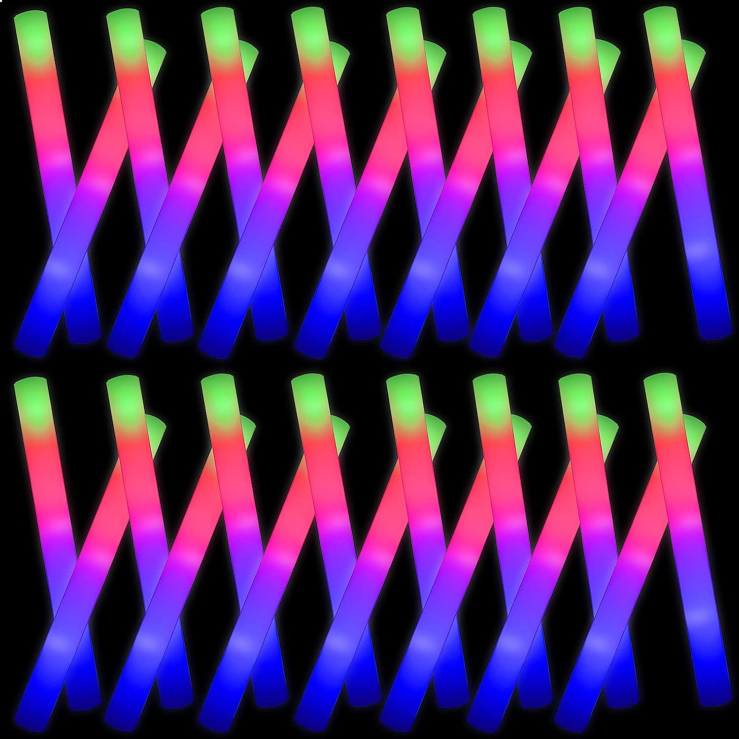 Glow Sticks Bulk 102-Pack LED  - đánh giá và giá Flashing Led Foam Sticks Party