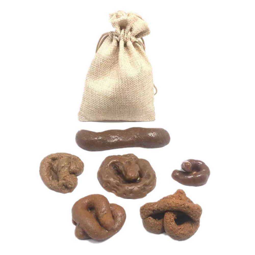 6Pcs Turd Tricky  Antistress F - đánh giá và giá Fake Poop Gag Gift
