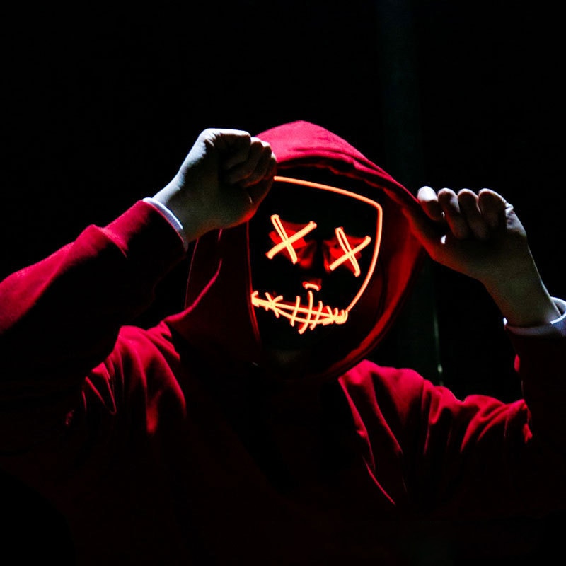 Halloween Neon Led Purge Mask  - đánh giá và giá Led Purge Mask Halloween